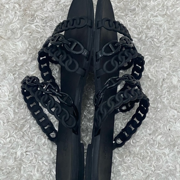 HERMÈS Chaine d'Ancre PVC Slides Sandals - Picture 4 of 12